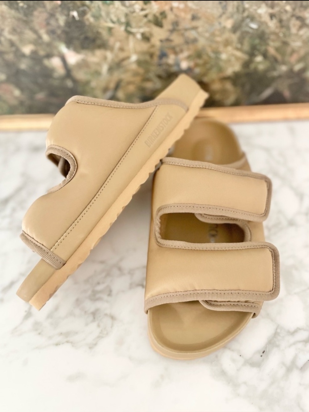 Birkenstock x 1774 Cosny Sandals 39 Taffy Beige Arizona $395 Premium - Picture 3 of 10